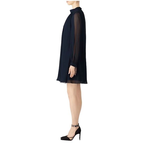 Badgley Mischka Navy Swing Dress Size 8 - Picture 2 of 8